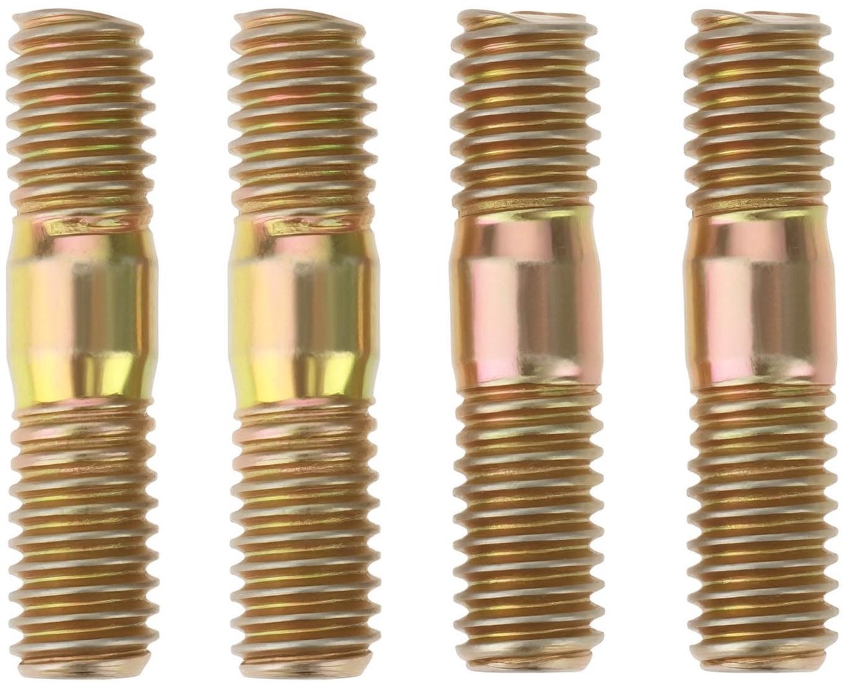 Dailygoods- Carburateur Trompet Studs - M6 Schroefdraad - 25mm Lengte - Koolstofstaal - Roestpreventie - Betrouwbare Bevestiging - Inlaatstuds