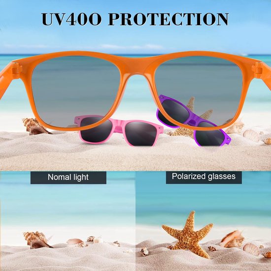 SPHProducts - Zonnebrillen - 24 Pack - UV Bescherming - Oranje - Feestdecoratie - Perfect voor Kinderen en Volwassenen - Verjaardagsfeestjes van Merkloos — afbeelding 5