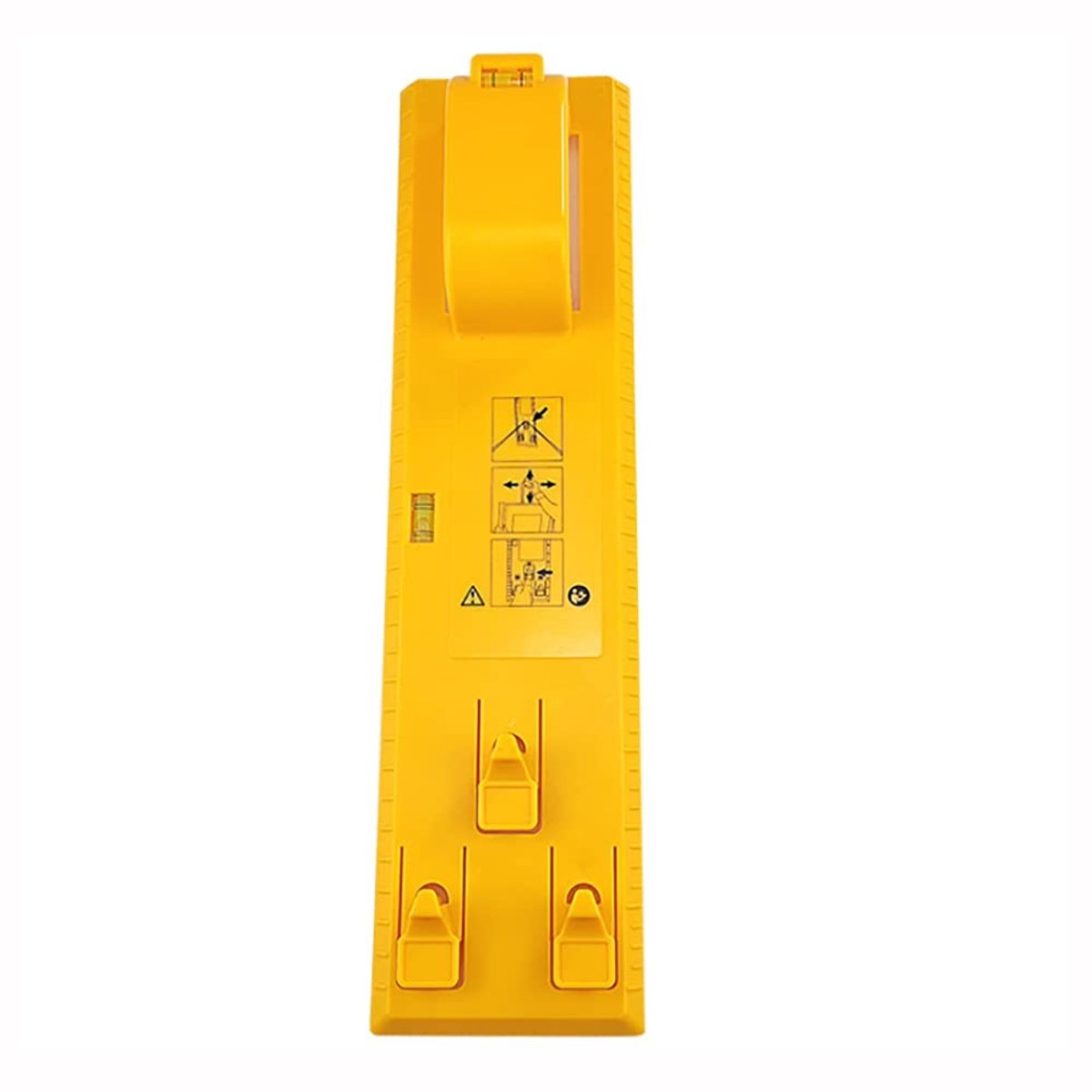 Dailygoods - Foto Opknoping Tool - Muur Ophangset - Inclusief Waterpas - Geel - Fotohanger - Geschikt voor Diverse Oppervlakken - Eenvoudig in Gebruik
