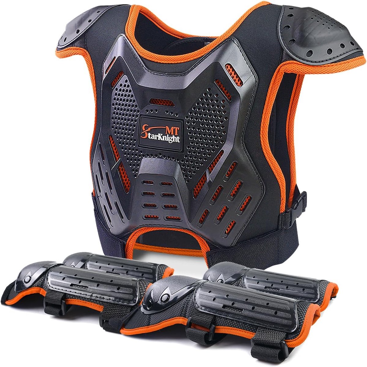 Kinderen Motorpak - Beschermende Kleding - Buitensporten - Verstelbare Riemen - 3-10 Jaar - Zwart