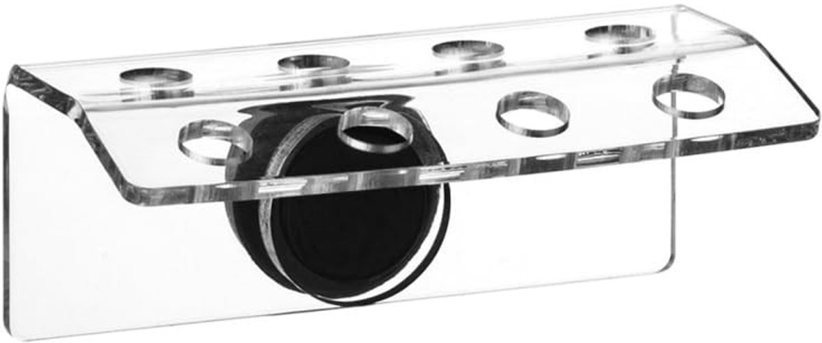 Dailygoods- Koraal Frag Houder - 4/8 Plug Gaten - Acryl Koraal Frag Rack - Magnetische Zuignap - Hoge Temperatuurbestendigheid - Slijtvast en Corrosiebestendig - Aquarium Frag Rack