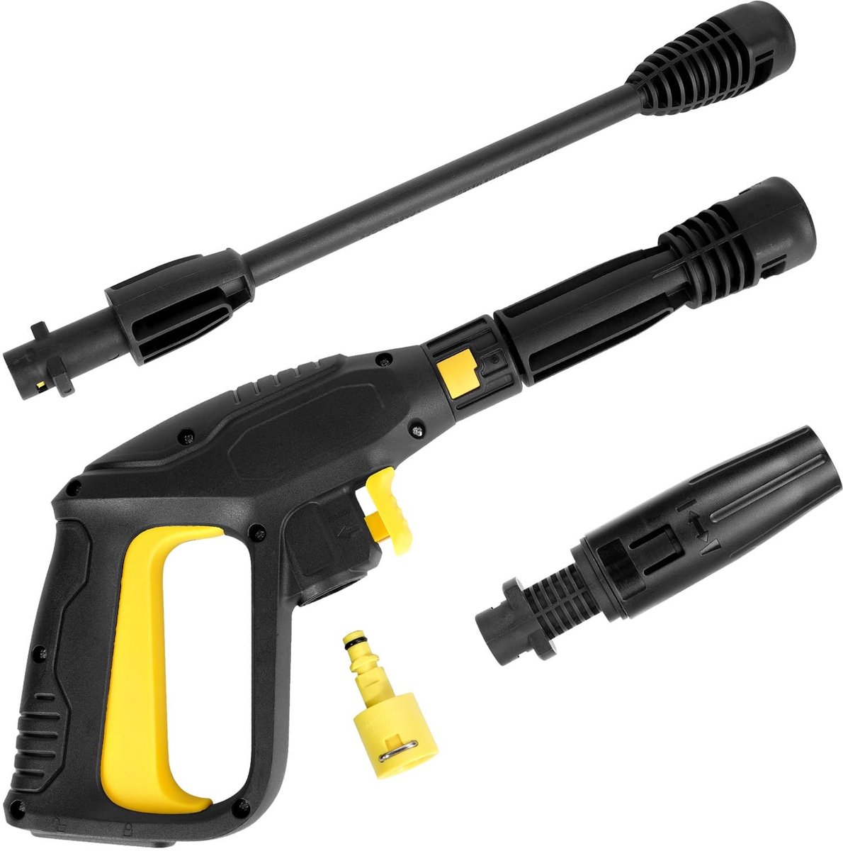 Dailygoods- Hogedrukreiniger Verstelbare Sproeikop - Spuitpistool - Toverstaf - Compatibel met Karcher K2/K3/K4/K5/K6/K7 - 2100 PSI - Max. watertemperatuur 60 °C