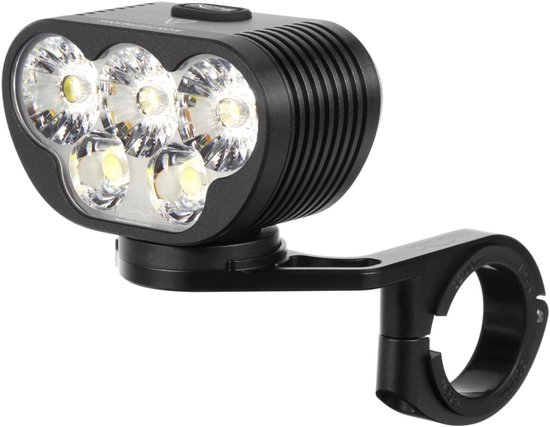 LED Fietslamp - Voorlamp Krachtig - Nachtelijke Ritten - 6500 Lumen - 10000 mAh Accu - Zwart — afbeelding 2