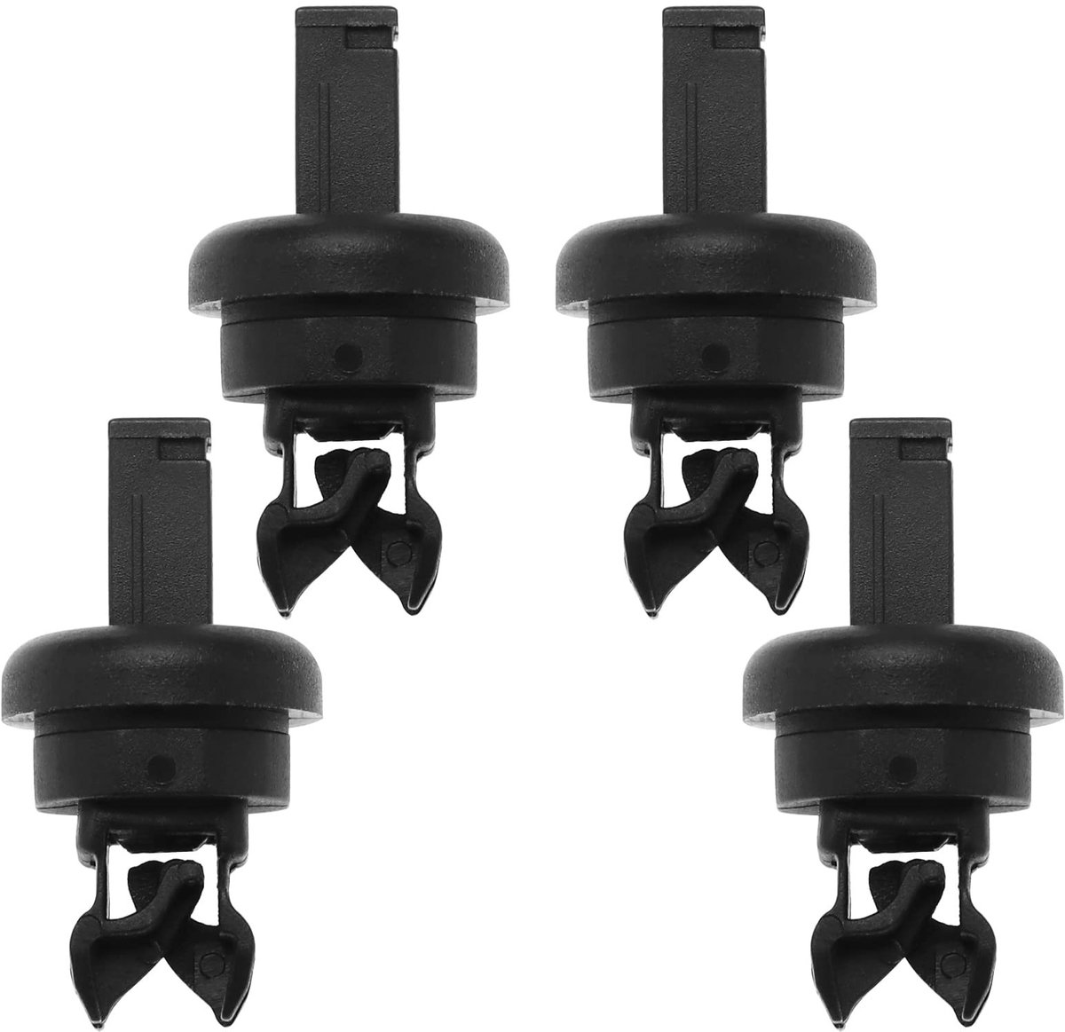 Dailygoods- Bevestigingsclips 4 Stuks - Compatibel met Renault Clio/Megane - Plastic - Antislijtage - Gatdiameter 6,7 mm - Achterpakket Plank Clips - Plankclips