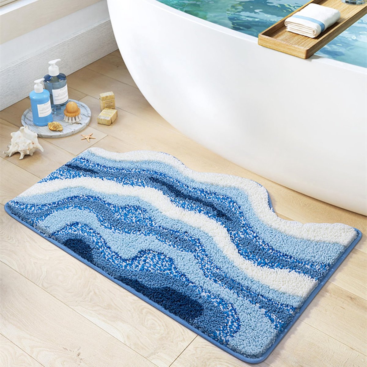 Dailygoods- Badmat 50 x 80 cm - Antislip - Zacht Microvezel - Super Absorberend - Machinewasbaar - Geschikt voor Badkamer/Slaapkamer - Badkamertapijt
