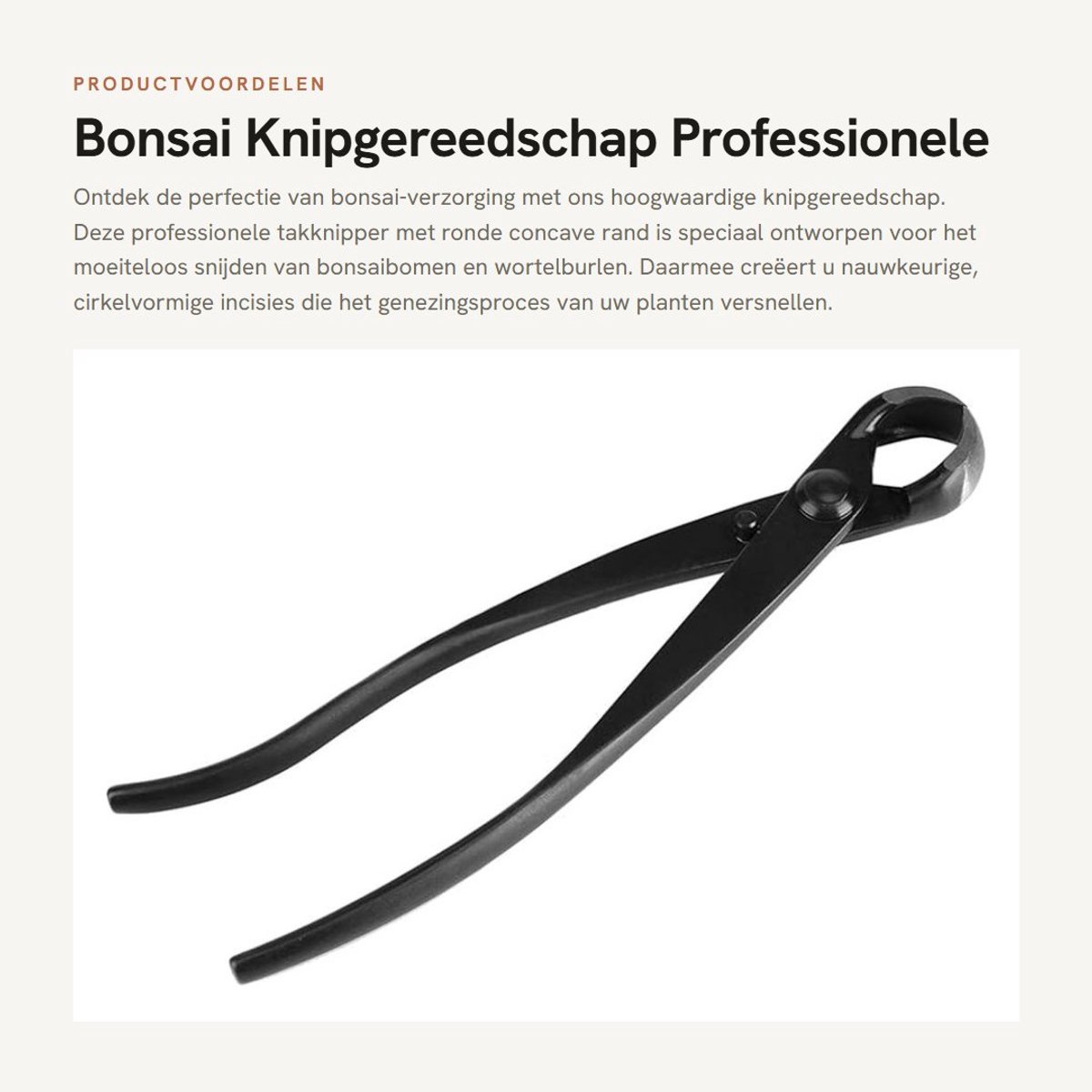 Dailygoods- Bonsai Knipgereedschap Professioneel - Zinklegering Takknipper - Ronde Tuinschaar - Hoge Intensiteit - Draagbaar - Cirkelvormige Incisie