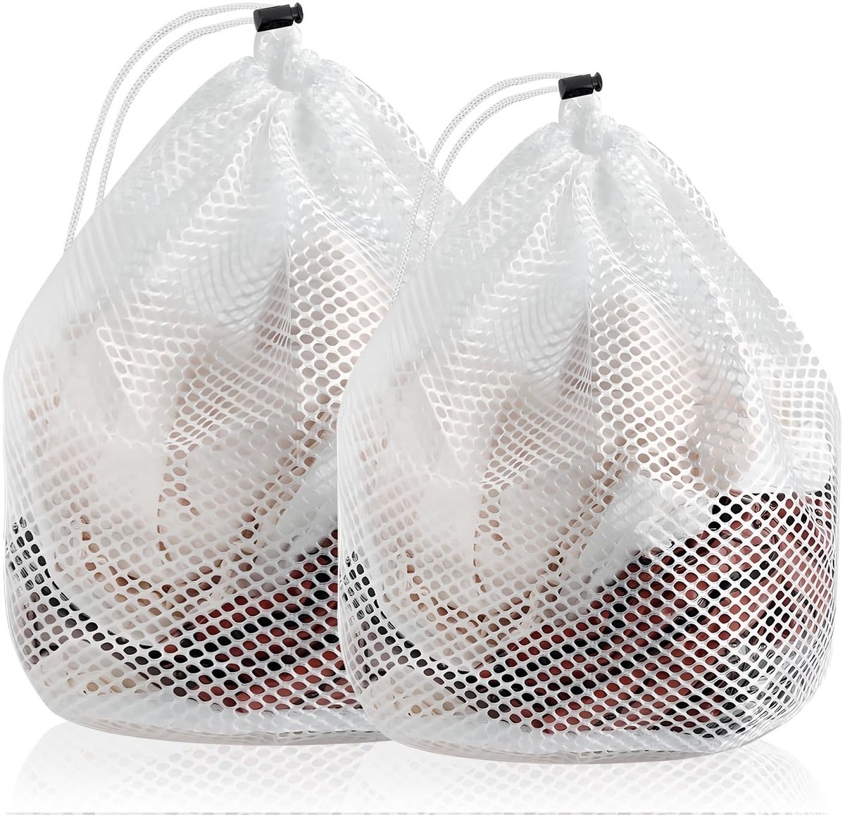 Dailygoods- Waszak - 2 Stuks - Duurzaam Polyester - Mesh Waszakken - Voor Kleding/Bra/Sokken - Beschermt Delicate Kleding - Ideaal voor Grote Ladingen - Wasmand