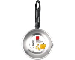 RVS Steelpan - Melkpan Sauspan - Melk Opwarmen - Met Schenktuit - 12 cm - Zilverkleurig