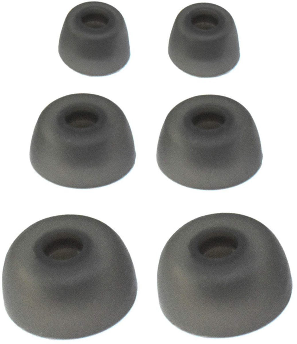 Dailygoods - Siliconen Oordopjes - Comfortabele In-Ear Tips - Geschikt voor Jabra Elite 75t/65t - Grijs Transparant - Draadloze Hoofdtelefoon Accessoi...