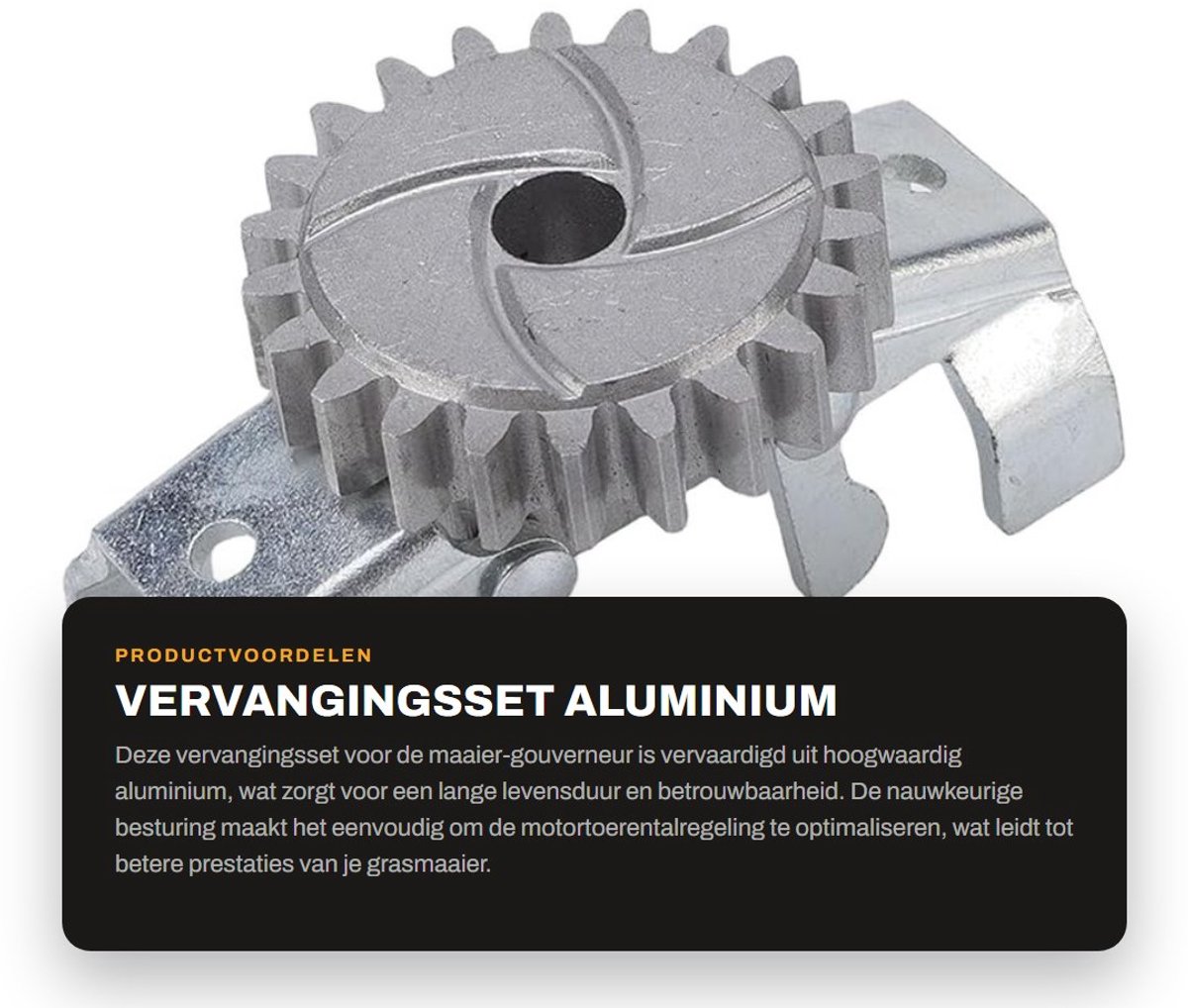 Dailygoods- Motortoerentalregeling Duurzaam - Aluminium Maaiergovernor - Nauwkeurige Besturing - Eenvoudig te Installeren - Verbeterde Prestaties - Consistente Snelheid - Maaieronderdeel