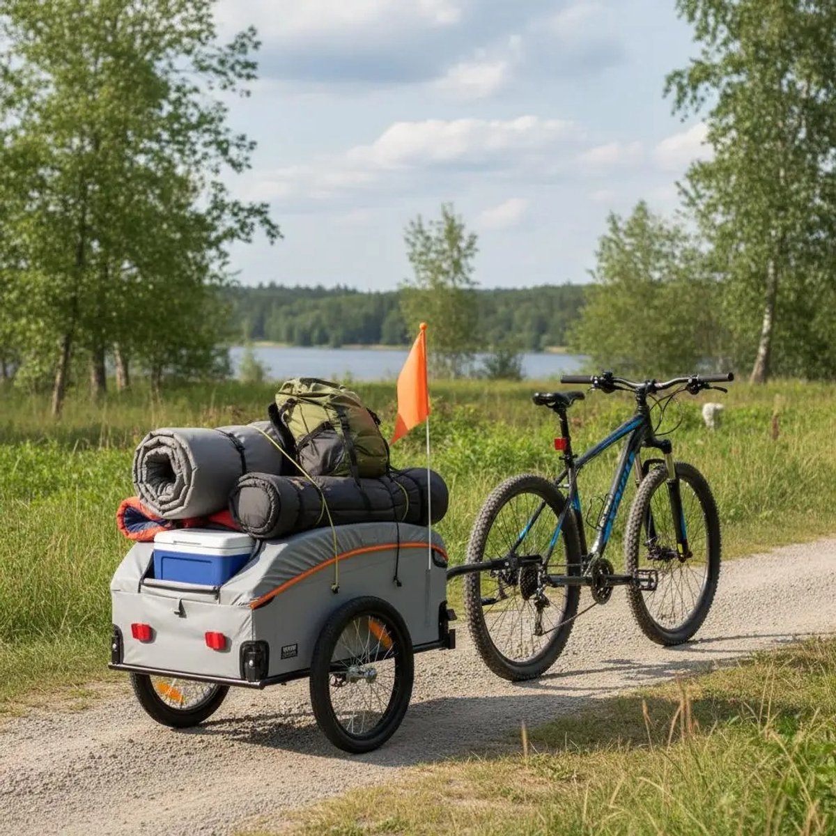 Solayne Fietskar - Transportkar - Fiets aanhanger - Transportfiets - Bagage - Fietstrailer - Opvouwbaar - Waterdicht - Draagvermogen 45kg – foto 4