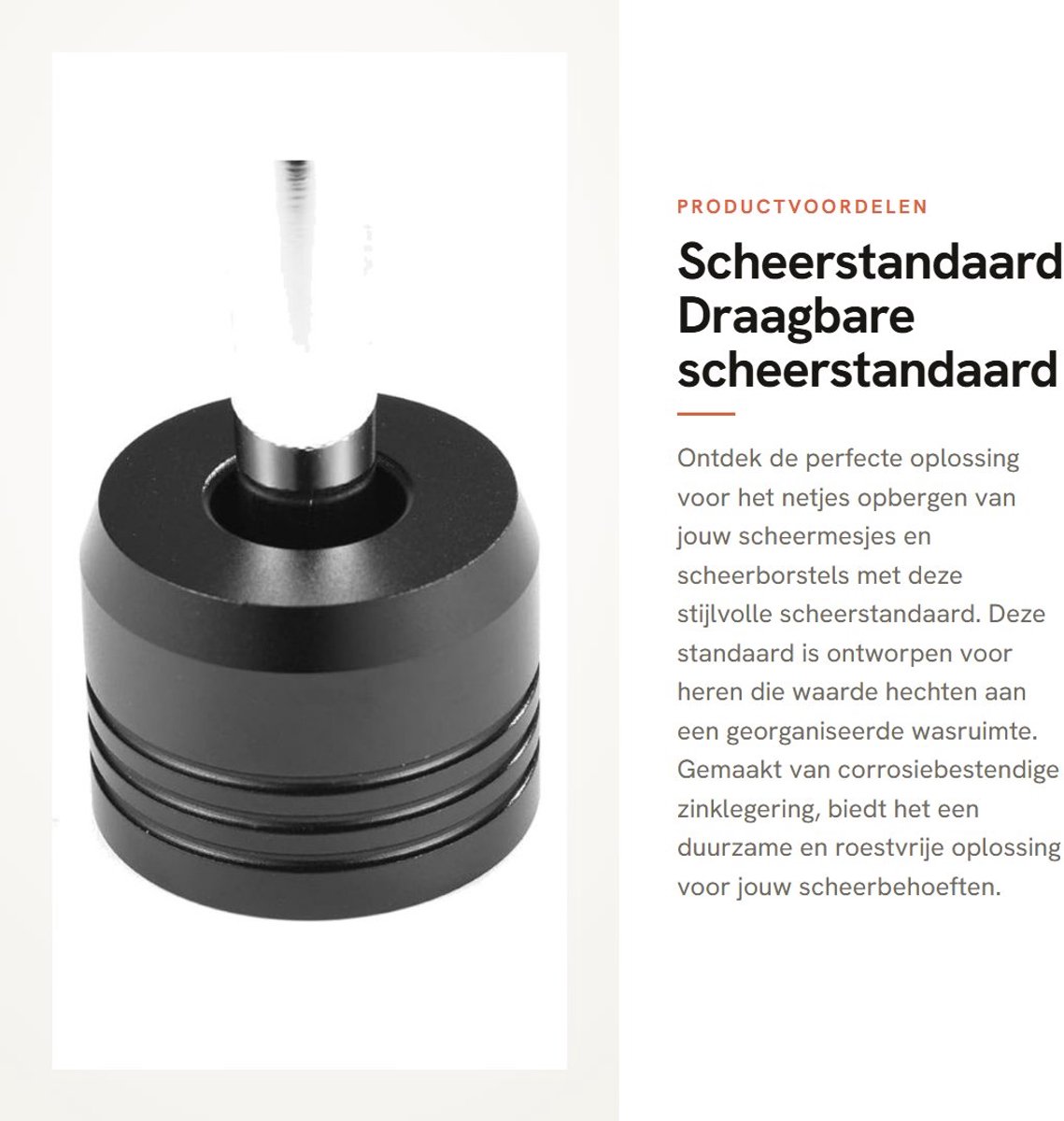 Dailygoods- Scheerstandaard Draagbaar - Zinklegering - Corrosiebestendig - Roestvrij - 4 Kleuren - Organisatie voor Scheermesjes - Scheerhouder