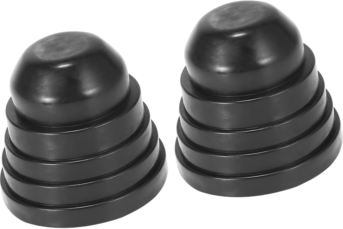 Dailygoods- Koplampafdekking Duurzaam Rubber - 2-delige Set - Binnendiameter 50/55/60/65 mm - Voorkomt Water/Dust - Ideaal voor LED/Mistlampen - Schokbestendig - Rubberen Afdichting