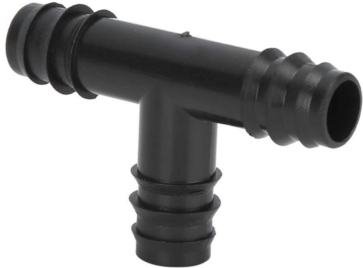 Dailygoods- Schommelpijpkoppeling Duurzaam PP-Materiaal - Tuinirrigatie - Eenvoudige Aansluiting - 16mm T-Stuk - 50 Stuks - Compact Ontwerp - Tuinconnector