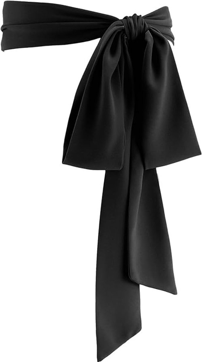 Dailygoods- Tailleriem Elegante Chiffon Kwaliteit - Bruidsaccessoires - Jaren '50 - 6,3 cm Breed - Zacht en Lichtgewicht - Comfortabel voor Dames - Sjerp