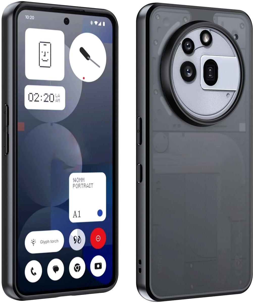 Dailygoods- Telefoonhoes Schokbestendig - Telefoonhoes voor Nothing Phone 3A Pro - Zachte Siliconen - Hard PC - Antivingerafdruk - Lichtgewicht en Duurzaam - Smartphonehoes