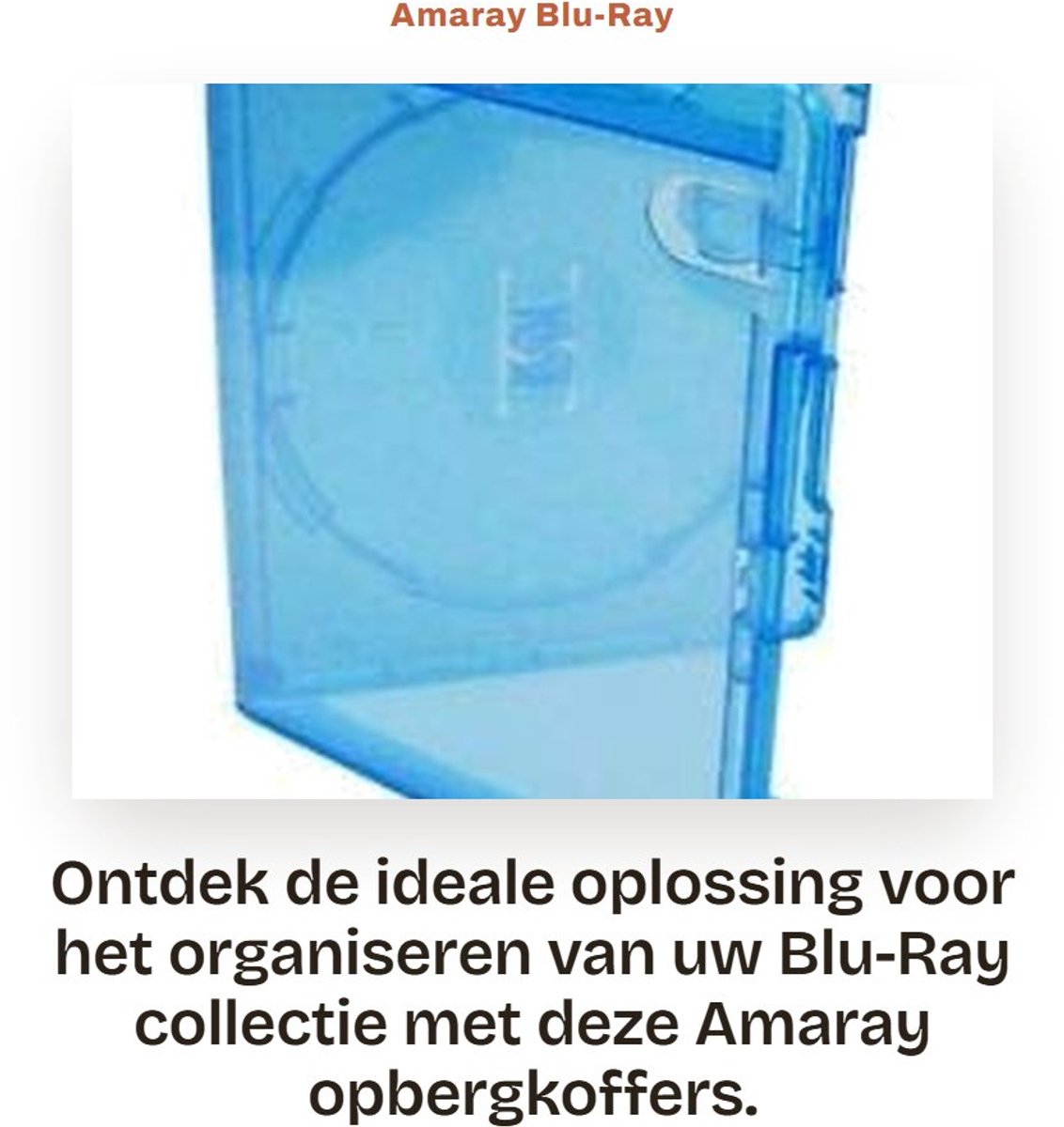Dailygoods- Opbergkoffers 14 mm - 10 x Blu-Ray - Hoge Kwaliteit - Virgin Plastic - Enkele Disc - Officieel Logo - Blu-ray Hoesjes