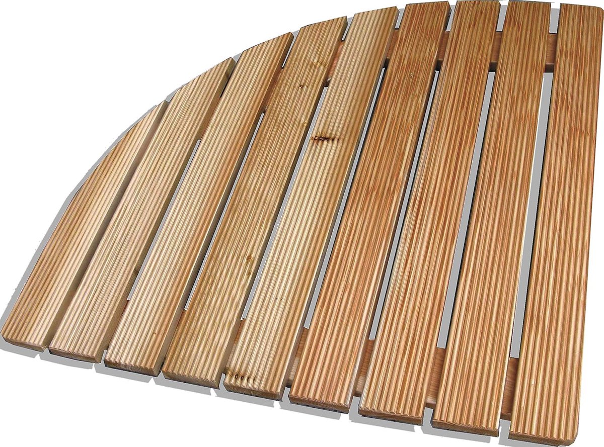 Douchebak Houten Mat - Antislip Douche vloer - Douchen Comfortabel - Larch Hout - 74 cm - 