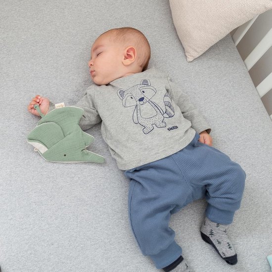 Zachte Knisperdoek Olifant - Baby Knuffeldoek met Labeltjes en Texturen van Merkloos — afbeelding 3