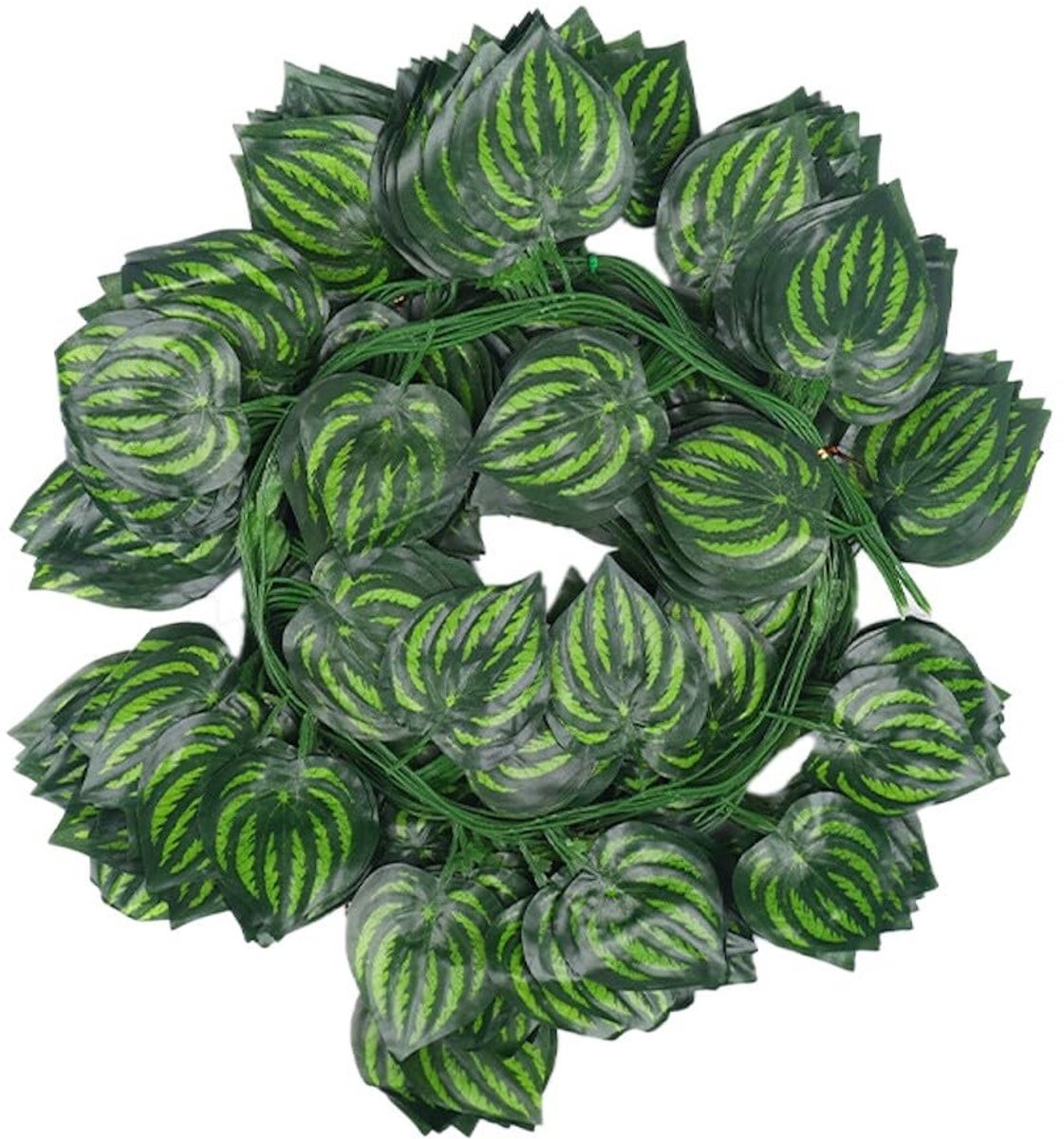 Dailygoods- Kunstplant 2,3 meter - Kunstslinger - Nepplant voor binnen/buiten - Decoratieve groene plant - Kunststof - Ideaal voor wanddecoratie