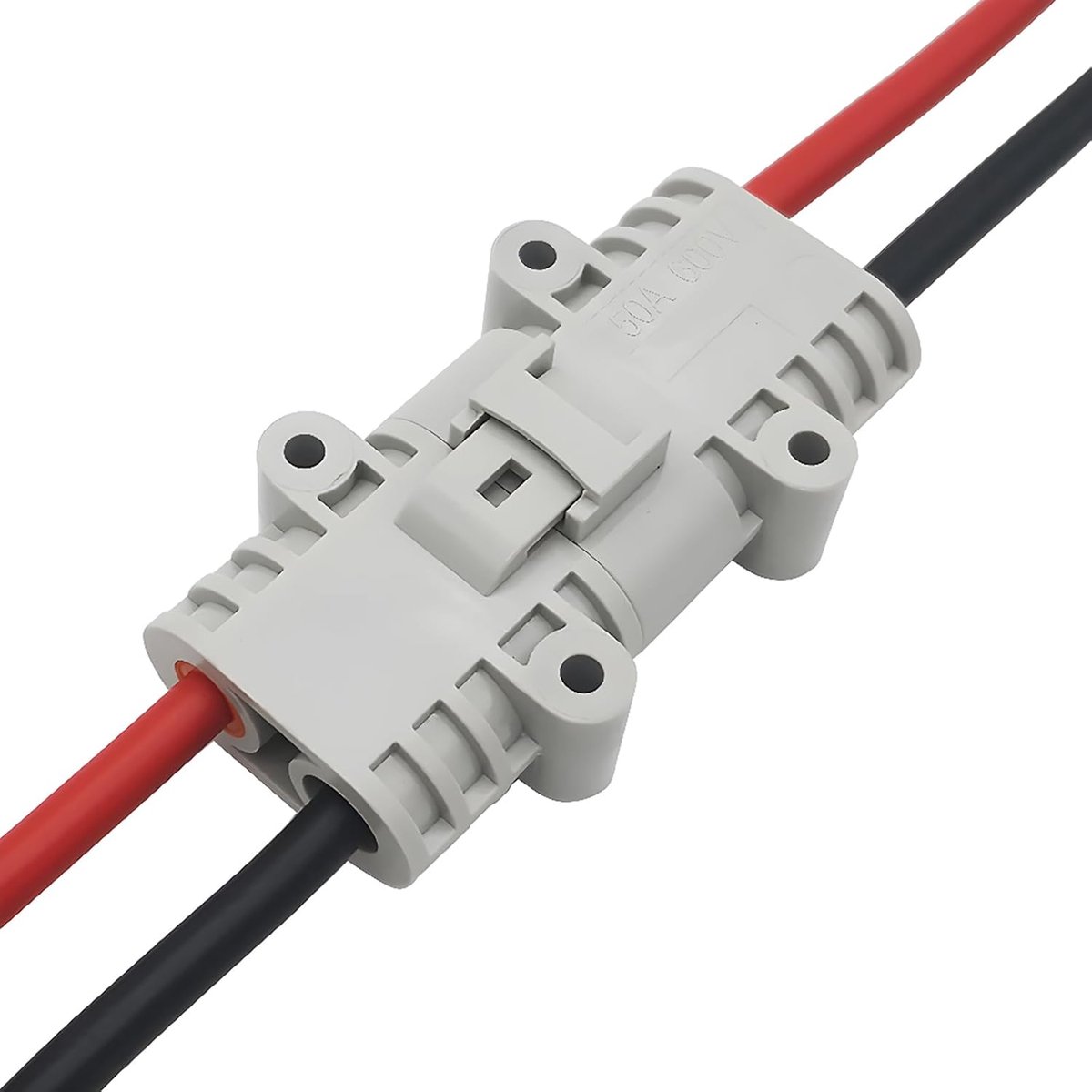 Batterijaansluiting stekker - Quick Connect connector voor camper en boot - 50A 600V met 8 AWG-draad (1 set)