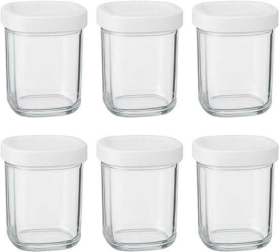 6 Glazen Yoghurtpotjes - 140ml - Herbruikbaar en Vaatwasmachinebestendig — afbeelding 4