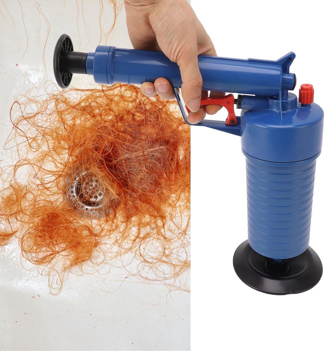 Spoelkolf - Afvoerreiniger Pomp - Verstopping Verhelpen - Handmatige Kracht - 32 cm - Zwart