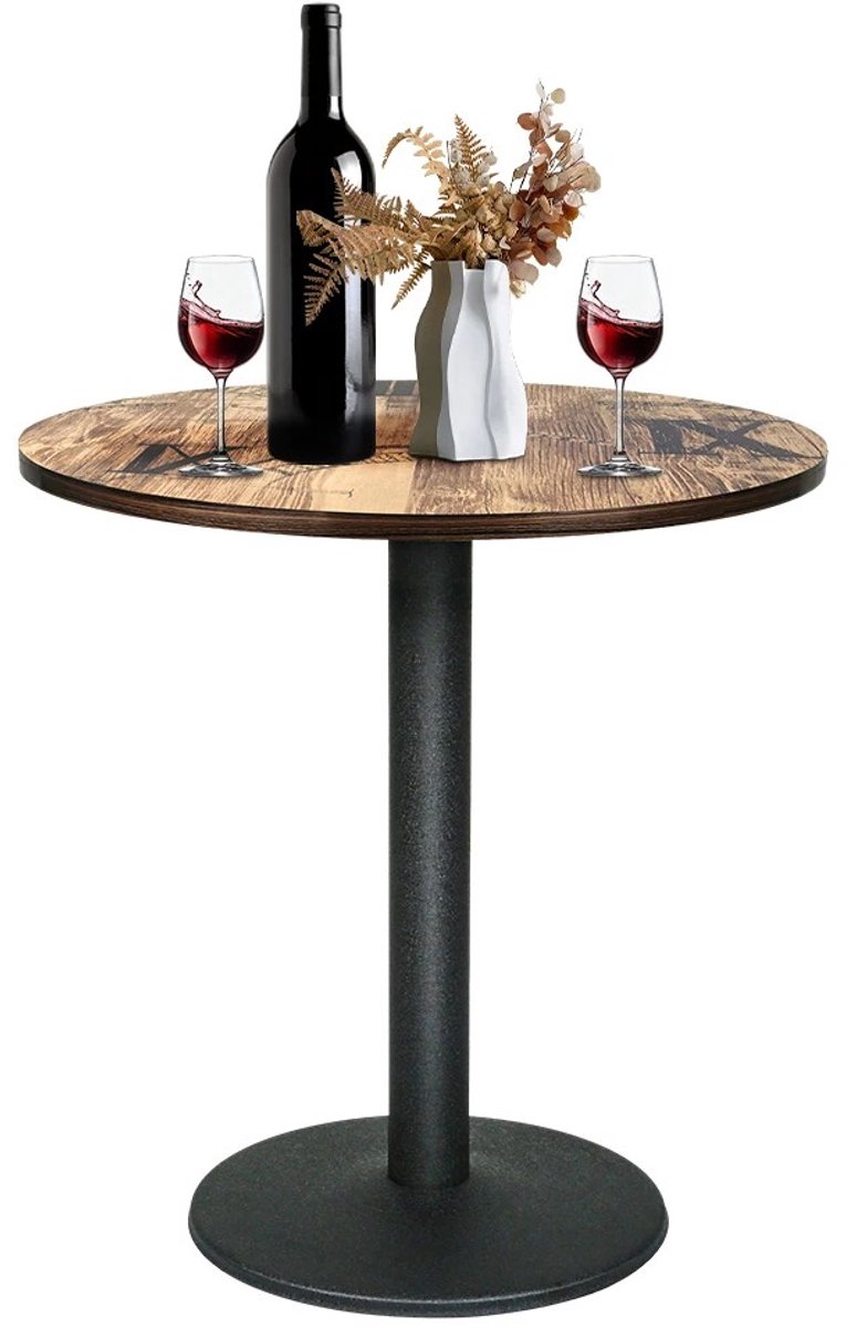Dailygoods Ronde bistrotafel, bartafel H 72cm, bar, hoge tafel, salontafel, eettafel, keuk