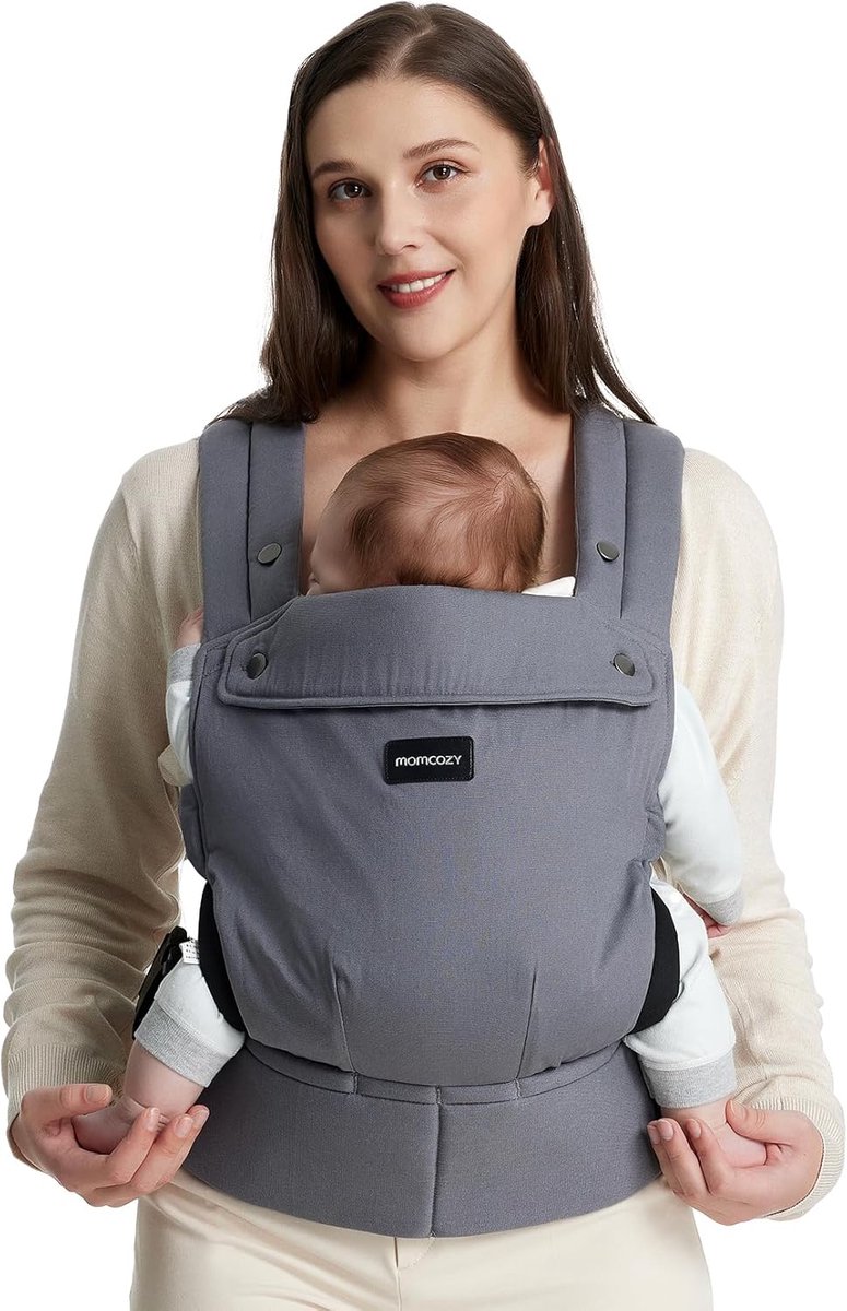 Babydrager - Draagzak - Handsfree Ouderschap - Ergonomische Lendensteun - 3-20 kg - Grijs