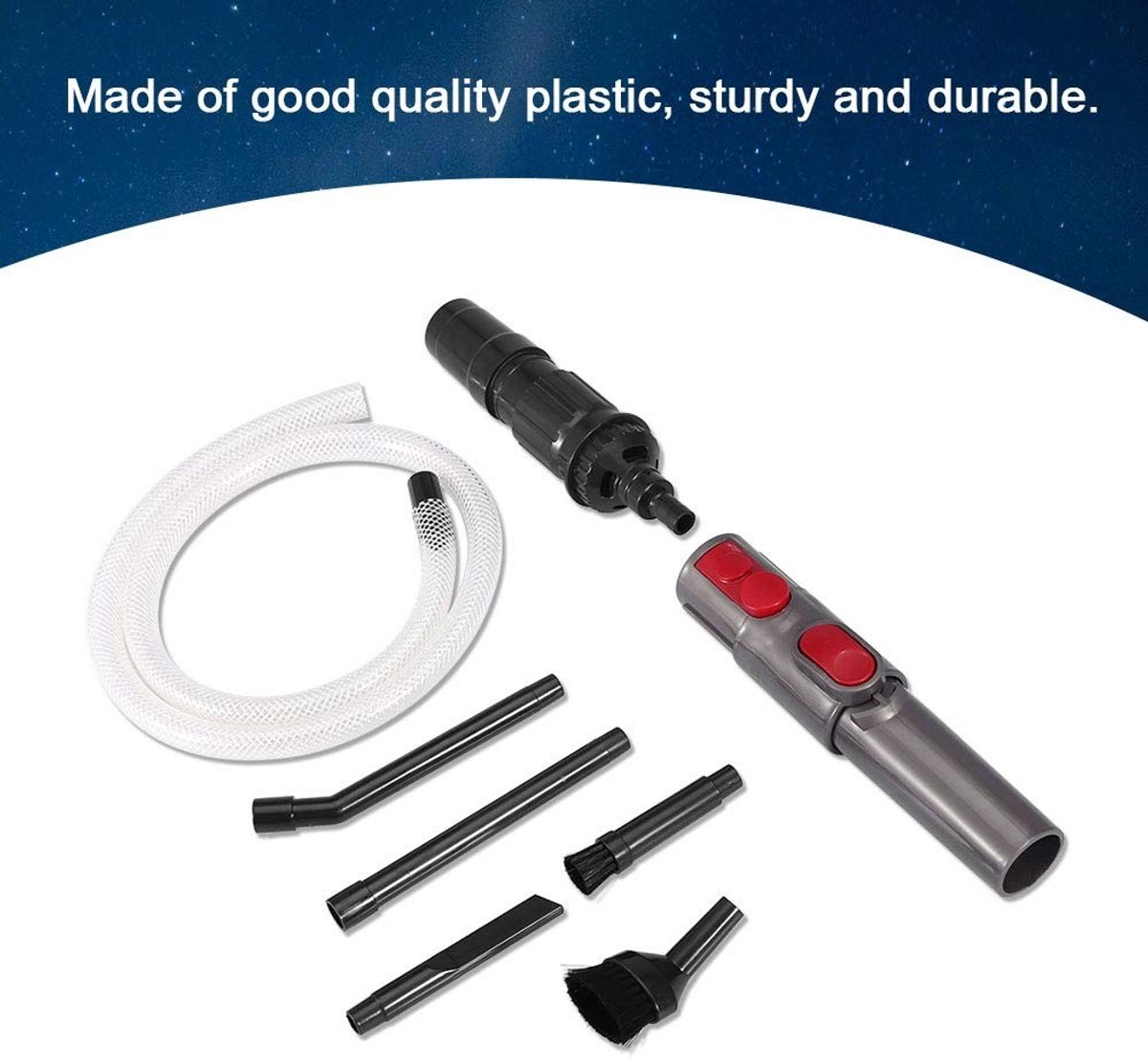 Dailygoods - Mini Stofzuigerset - Multifunctioneel Reinigingsgereedschap - Draagbaar - Auto Stofzuiger - Voor Naaimachines en Elektrische Apparaten -...