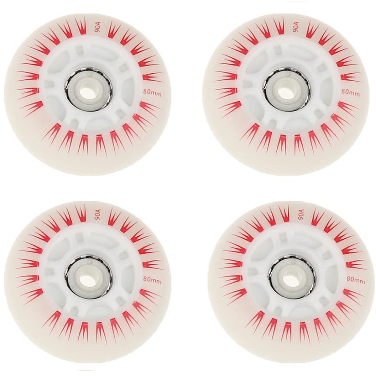 Dailygoods - Set van 4 Inline Rolschaats Wielen met LED Verlichting