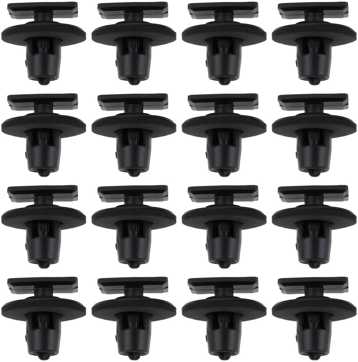 Dailygoods- Trim Clips 40 Stuks - Bevestigingsclips Auto - Compatibel met Nissan Juke/370Z - Duurzaam Zwart Plastic - Betrouwbare Bevestiging - Afmetingen 18,2 mm