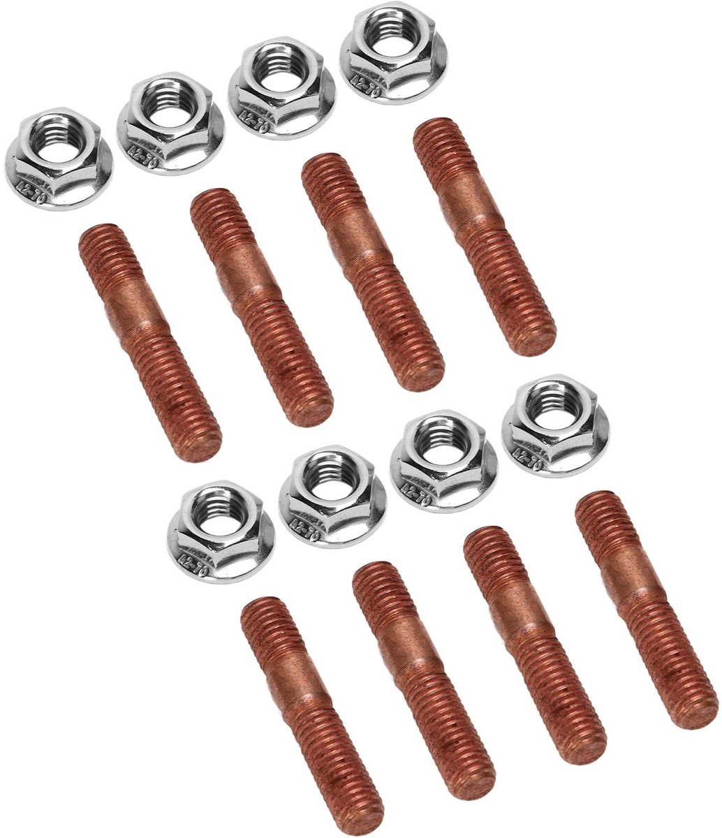 Dailygoody - Uitlaat Manifold Bevestigingsset - Turbo Studs Kit - Hoogwaardige kwaliteit - 8 stuks - Geschikt voor M8 - Perfect voor auto tuning