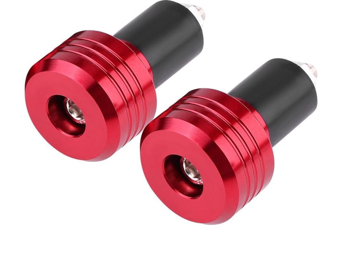 Dailygoods- Handvat Universele Aluminium Motorfiets - Antivibratie - Roestvrij - 22 mm - 2 Stuks - CNC-gefreest - Stuuruiteinden