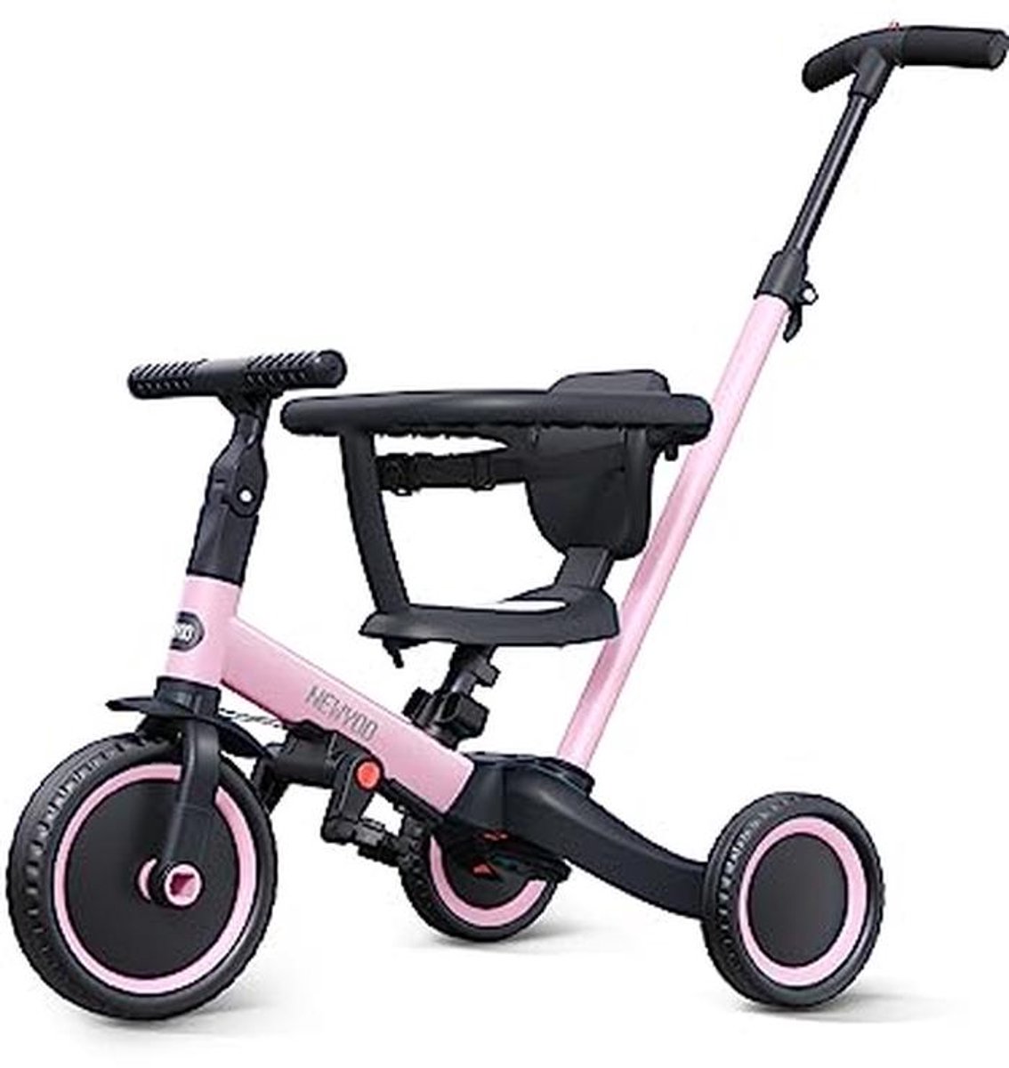 Kinder driewieler Loopfiets Leren fietsen 5-in-1 ontwerp 62 x 17 x 31 cm Roze