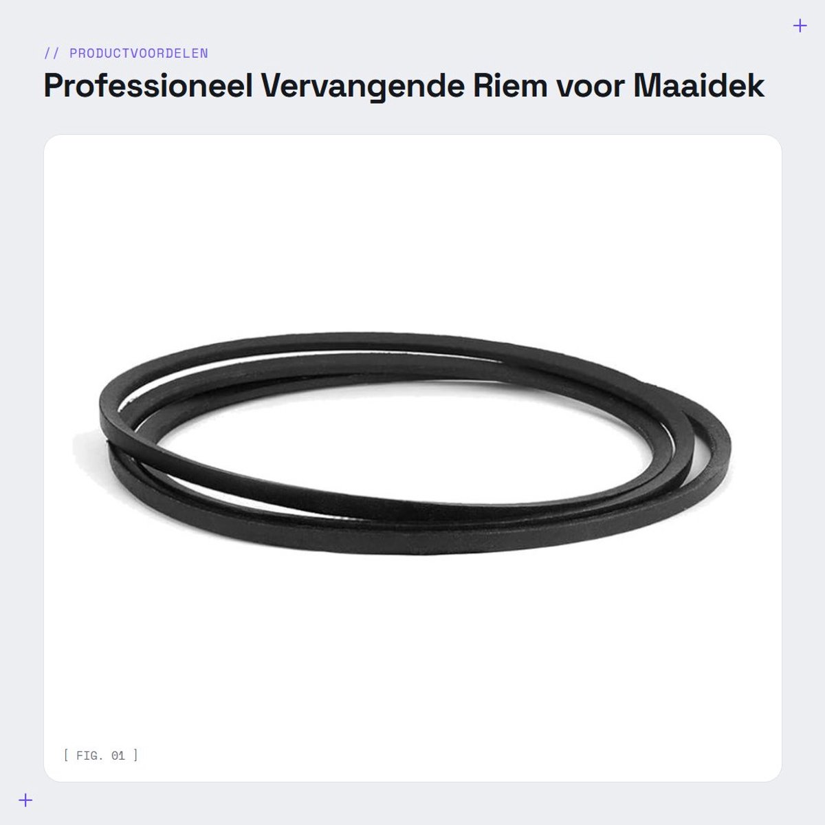 Dailygoods- Riemen Professioneel Geproduceerd - Vervanging voor X125/X106 - Standaard Vervanging voor D - Betrouwbare Kwaliteit - Geschikt voor LA105/LA110/LA115 - Maaidekband
