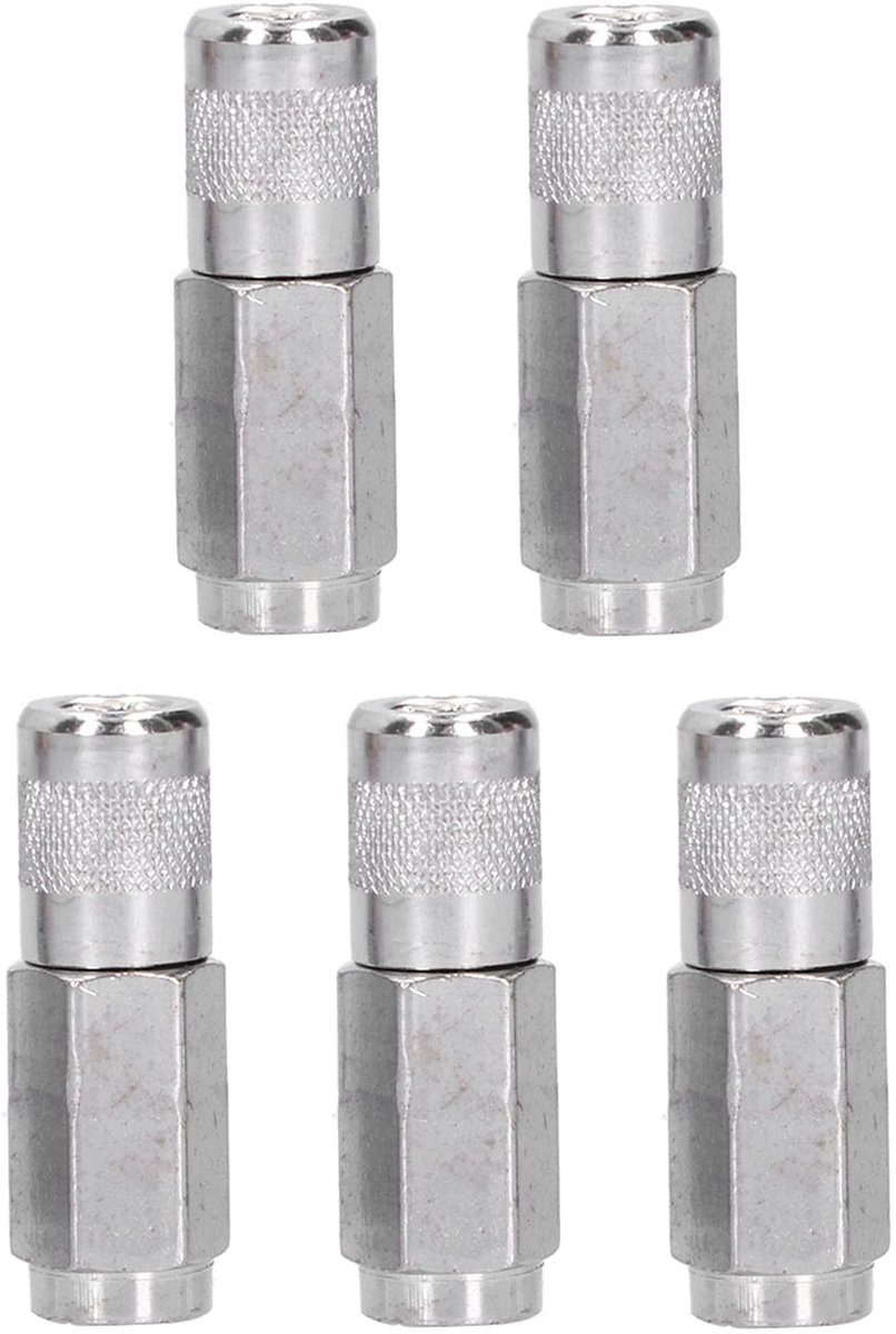 Dailygoods- Vetspuit Koppeling - 1/8" NPT - Quick Lock - Standaard Vetspuit - Platte Nozzle - Fitting Tip
