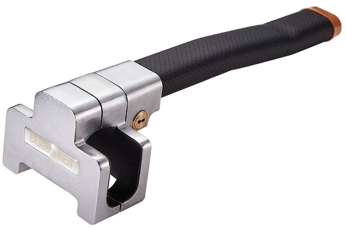 Dailygoods - Stuurwielslot voor Auto - Diefstalbeveiliging - Zwart - Met Sleutel - Veilig en Sterk - Anti-Diefstal Mechanisme