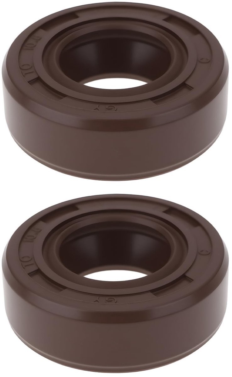 Dailygoods- Oliekeerring 10,8x21x7mm - Afdichting - Rubber/Metaal - Compatibel met Yamaha - 2 Stuks - Betrouwbare afdichting