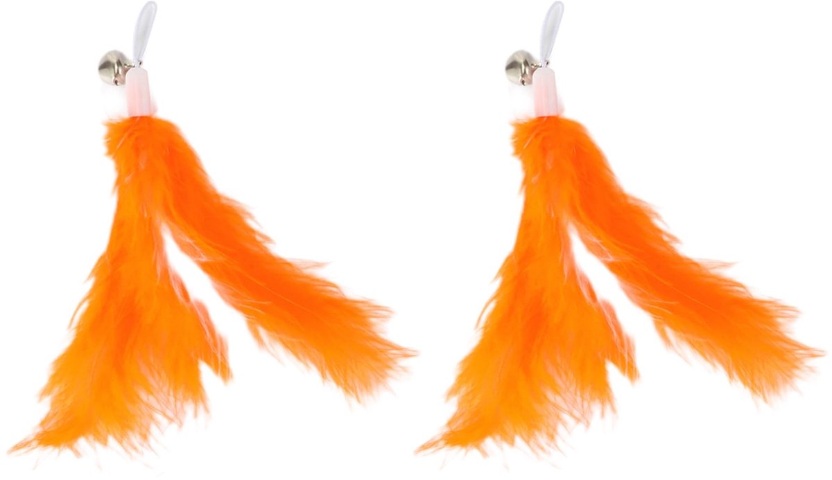 Dailygoods- Reservestaaf - 2 Stuks - Duurzaam - Navulaccessoires - Kattenhengel - Kattenspeelgoed - Geschikt voor katten en kittens