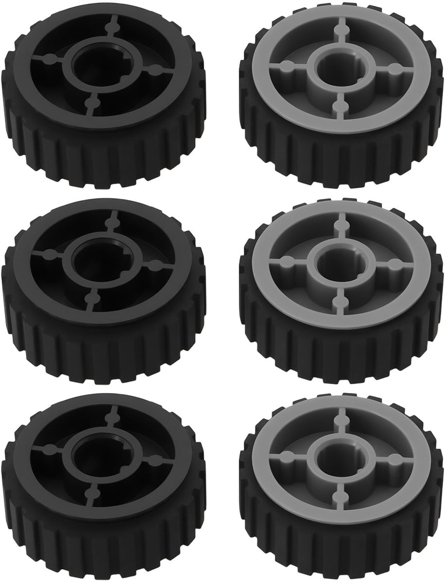 Dailygoods- Printerpapierinvoerrol 6X - Compatibel met Lexmark E260/E360/E460/E462/X264/X363/364 - Rubber/Kunststof - Eenvoudig te installeren - Hoge levensduur - Nauwkeurige papierinvoer - Invoerrubber