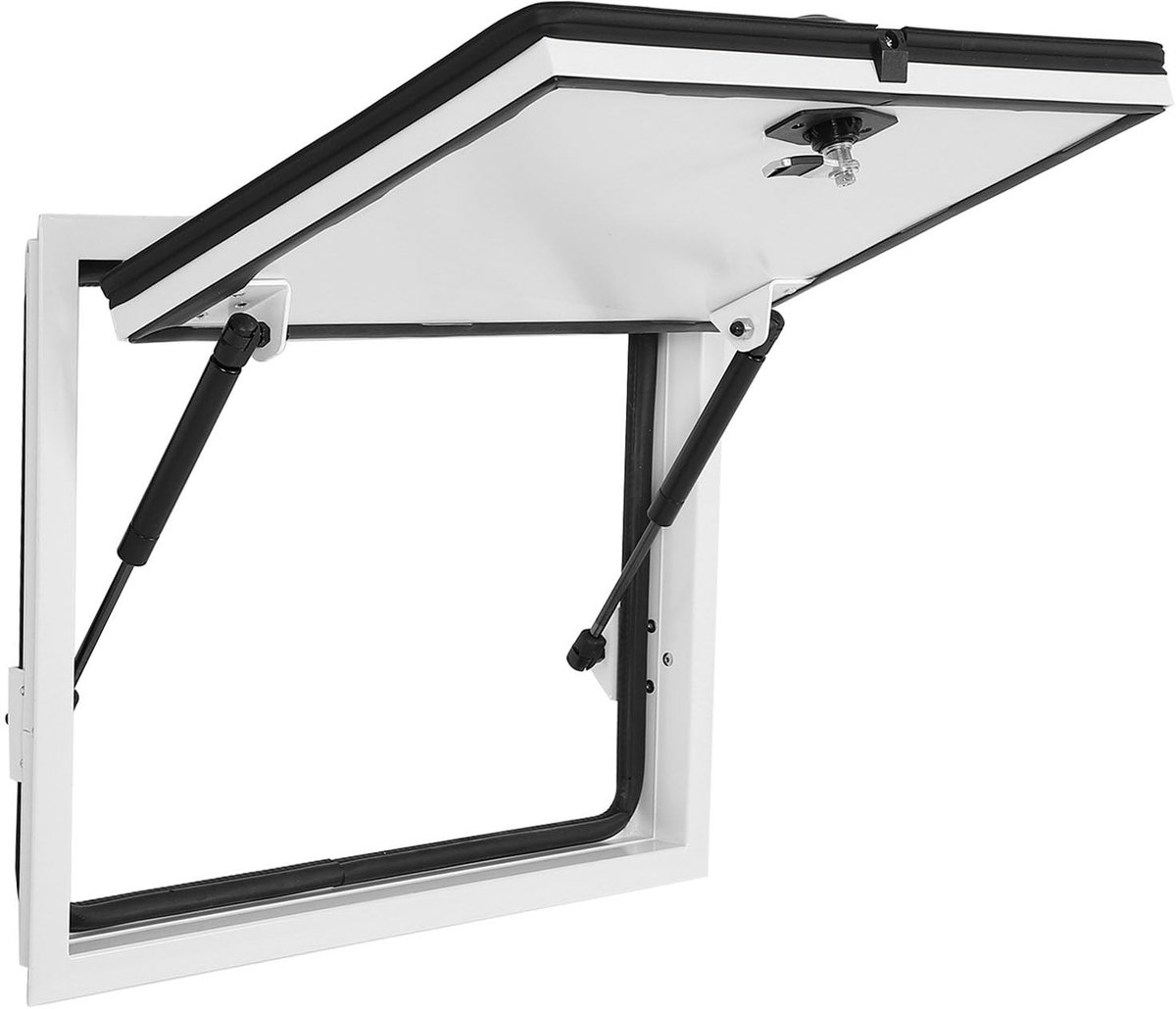 Dailygoods- Opbergluik Aluminium - 20 x 12 Inch - Veiligheidslock - Geschikt voor Caravans - Motorhomes - Inclusief Sleutels en Bevestigingsmateriaal - Hatchdoor