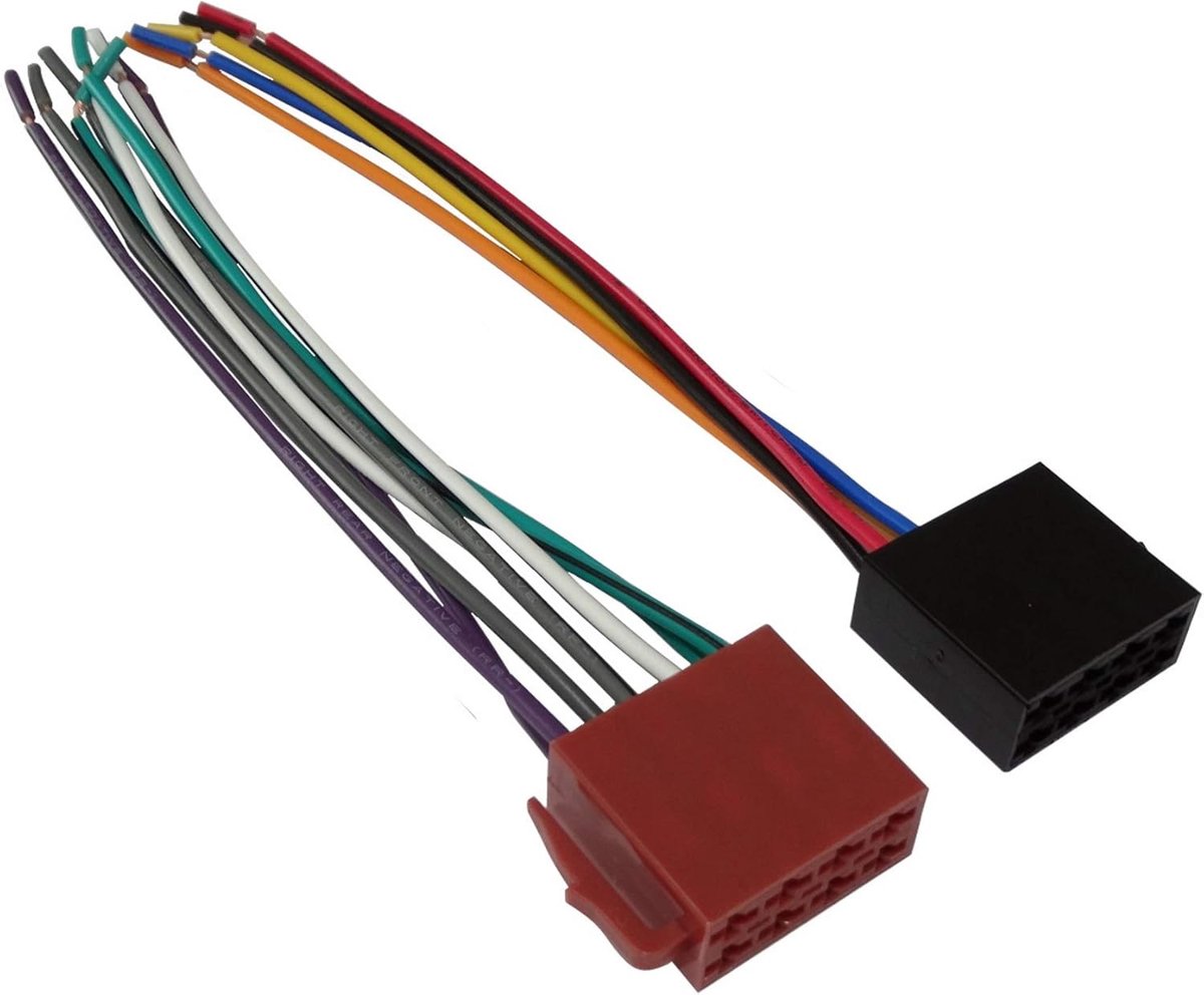 ISO Kabelset - Radio Aansluiting - Auto Radio Installatie - 2 Stuks - 22.6 cm - Zwart