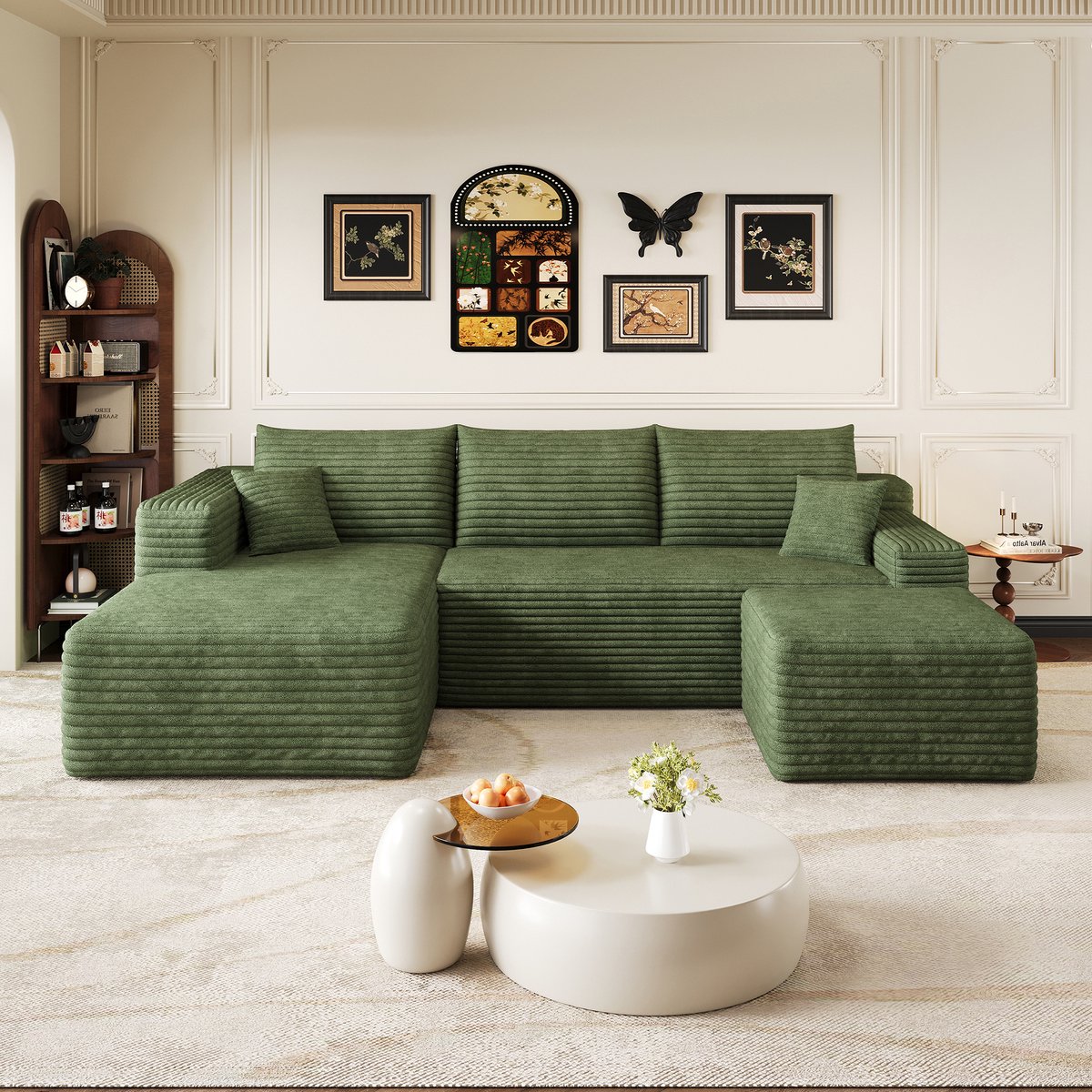 HAUSS SPOLE Hoekbank - Wolkbank Met Chaise Longue - Diepe Zit En Modulair Design - Voor Wo