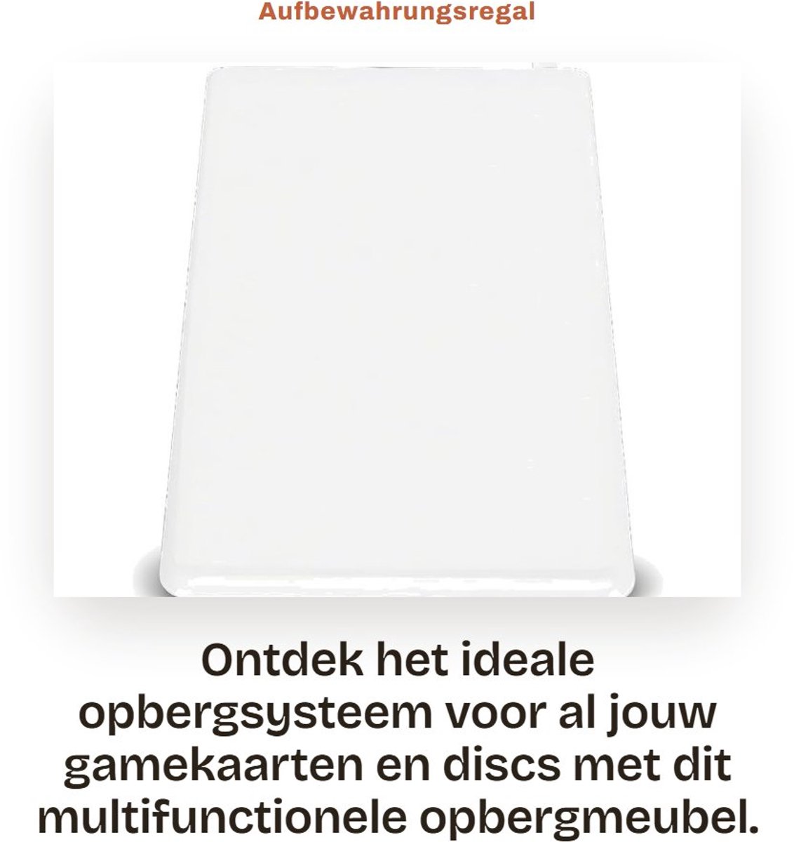 Dailygoods- Opbergrek Universeel Ontwerp - Multifunctionele Disc-Box - Opbergrek voor Gamekaarten - Duurzaam ABS-Materiaal - Eenvoudige Installatie - Veilige Opslag - Gamekaartenhouder