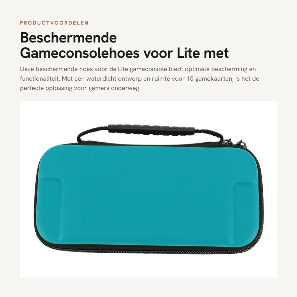 Dailygoods- Gameconsole Hoes Superdun - Waterdicht - Draagbare Opbergtas - 10 Gamekaartsleuven - Beschermingskoffer - Zachte Voering