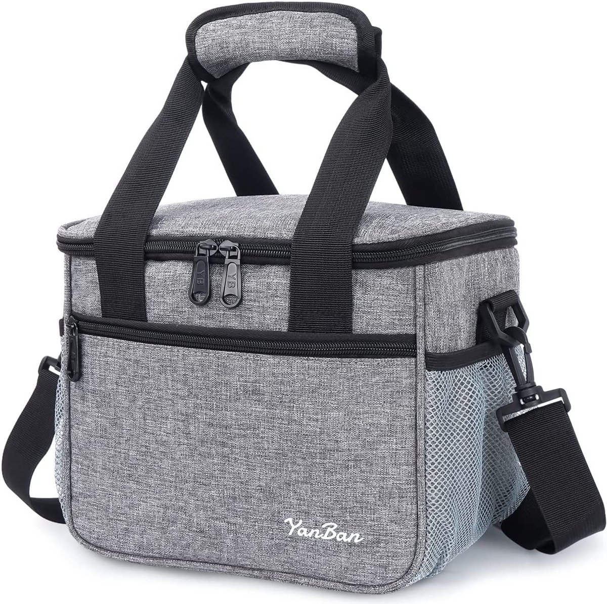 Dailygoods- Lunchbox 10L - Opvouwbaar - Voor volwassenen - Koelt 3-4 uur warm - Houdt 2-3 uur koud - Slijtvast materiaal - Koeltas