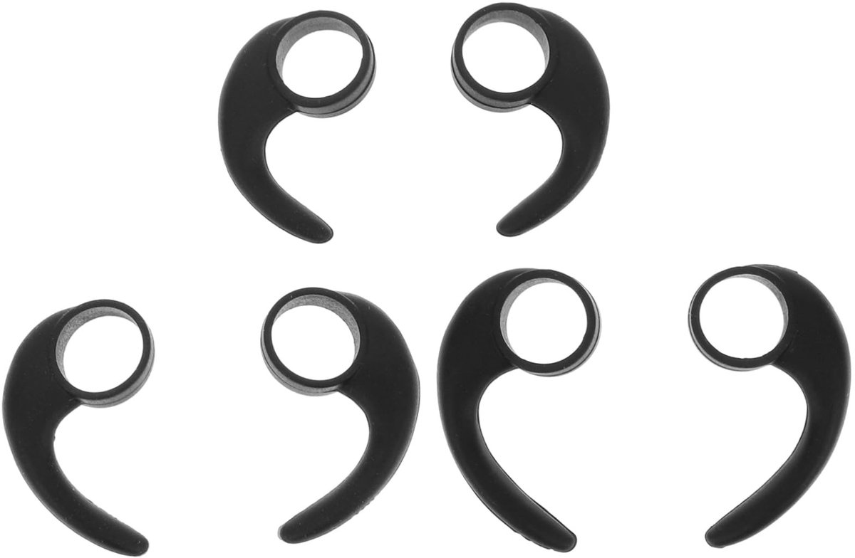 Dailygoods- Oortelefoonclip 6 Stuks - Siliconen Oorhaken - Antiverliesfunctie - Ergonomisch Design - Comfortabele Bescherming - Afmetingen 3,50 x 1,50 x 0,30 cm