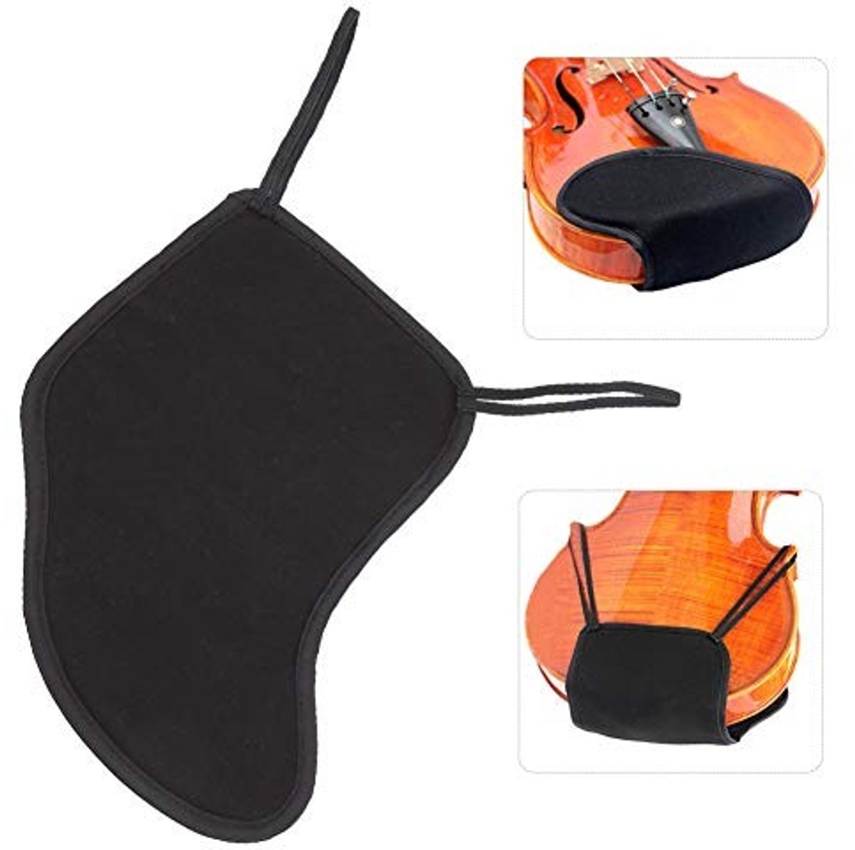 Dailygoods- Schoudersteun Viool Zacht Katoen - Schoudersteun Viool 4/4 - Sponsbeschermer - Kinsteunafdekking - Zweetabsorberend - Ademend - Vioolpad