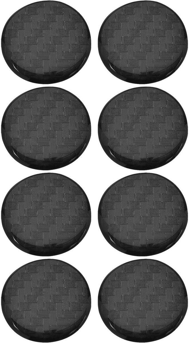 Dailygoods - Auto Deurslot Sleutelgat Stickers - Anti-Roest Bescherming - Koolstofvezel - Zelfklevende Accessoires - 20mm voor Auto's - 8 Stuks